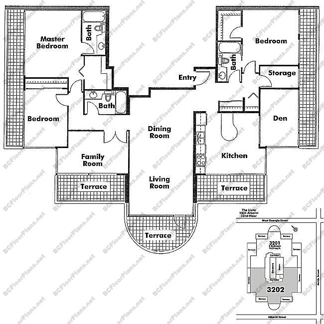 Floor Plan 3202 1331 Alberni