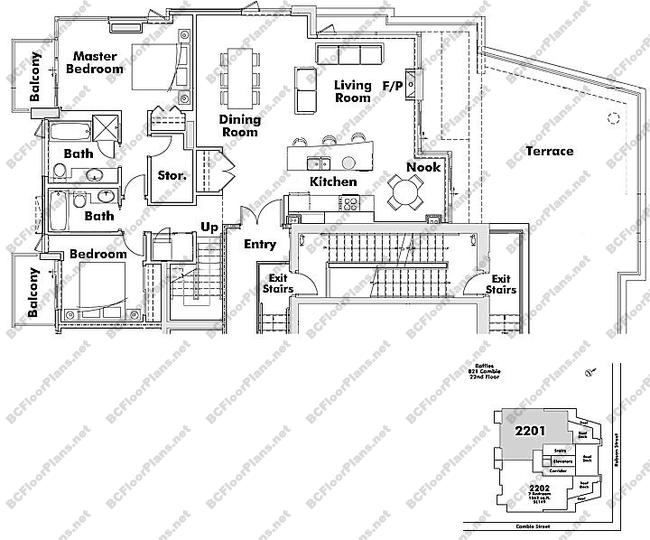Floor Plan PH2201 821 Cambie
