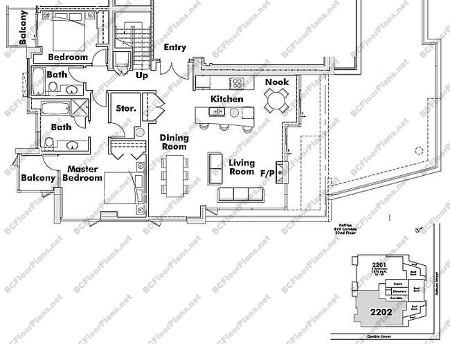 Floor Plan PH2202 821 Cambie