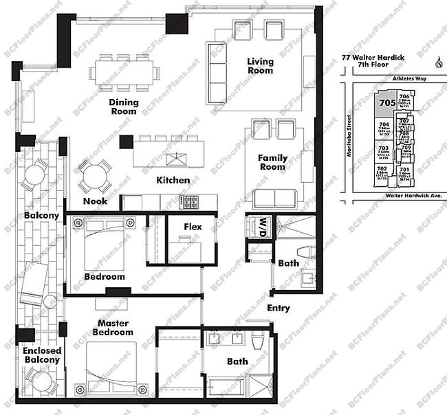Floor Plan 705 77 Walter Hardwick Ave.