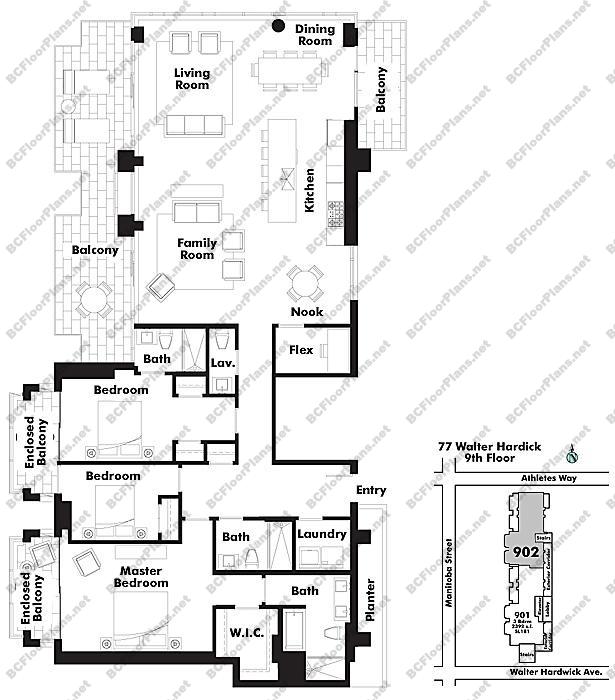 Floor Plan 902 77 Walter Hardwick Ave.