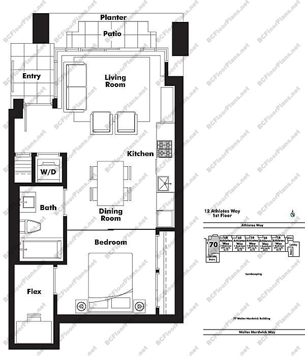 Floor Plan  70 Athletes Way