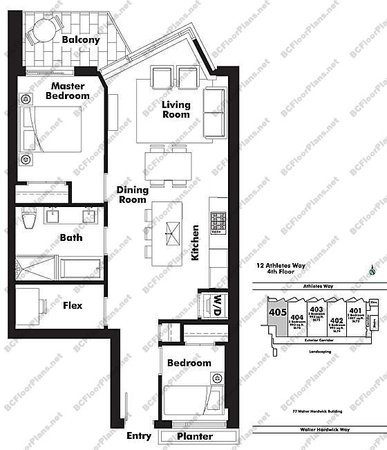 Floor Plan 405 12 Athletes Way