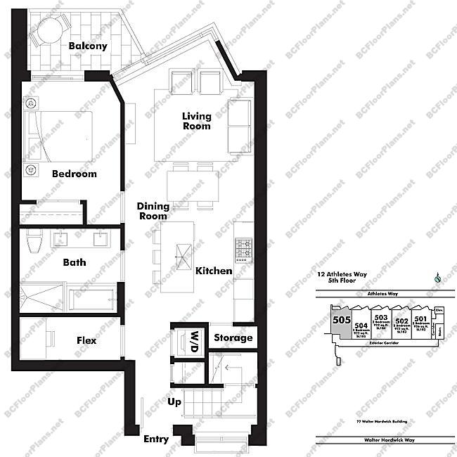 Floor Plan 505 12 Athletes Way