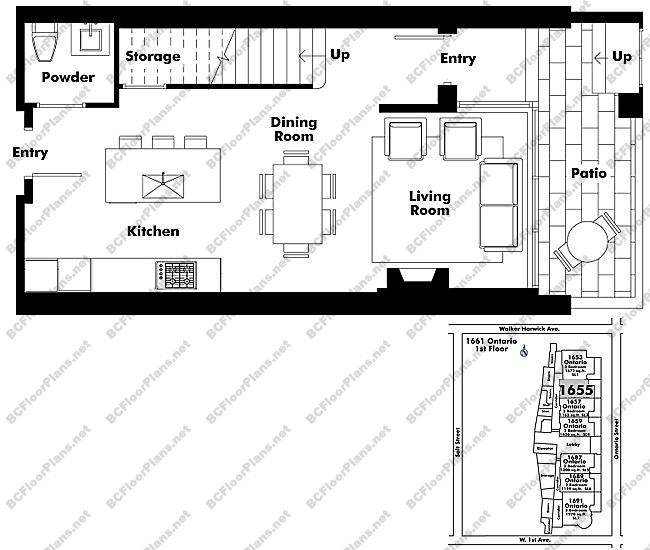 Floor Plan TH102 1655 Ontario