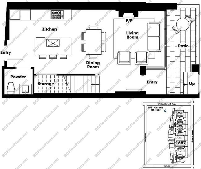 Floor Plan TH205 1687 Ontario