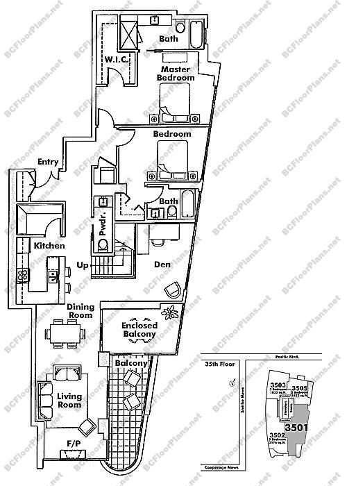 Floor Plan PH3501 33 Smithe