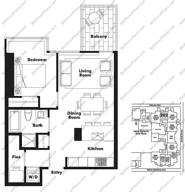 Floor Plan 202 1633 Ontario
