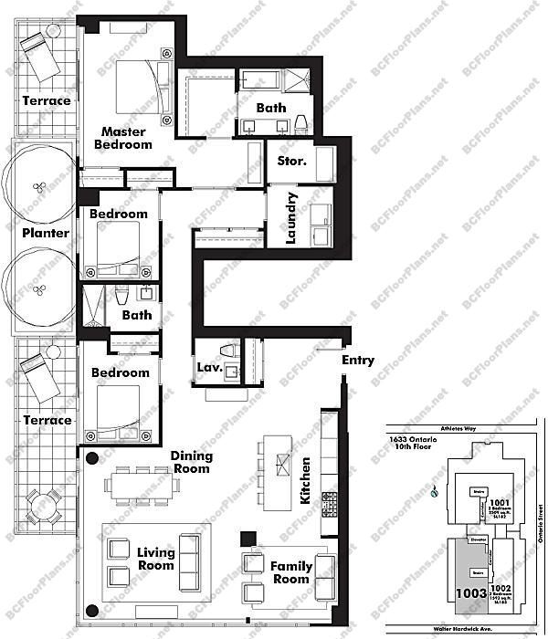 Floor Plan 1003 1633 Ontario