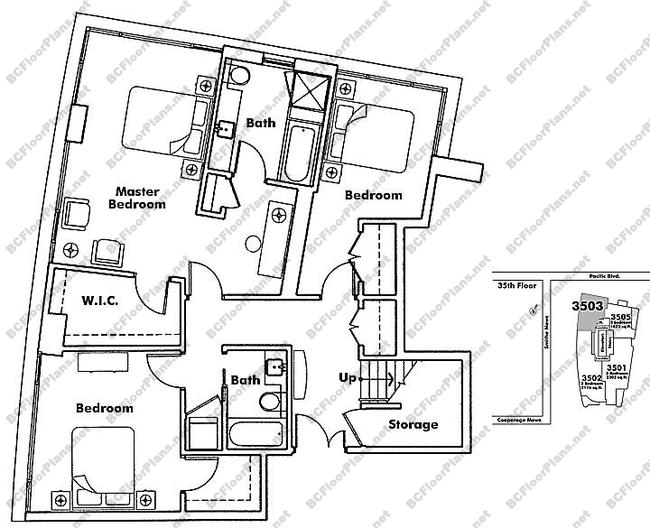 Floor Plan PH3503 33 Smithe