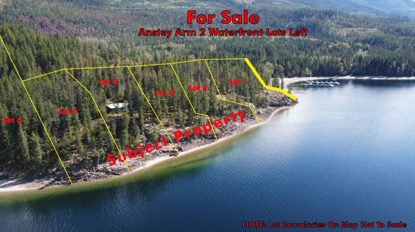 Aerial overview of the Anstey Arm parcels