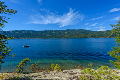 Open water view at Anstey Arm