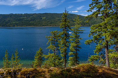 Elevated lake view